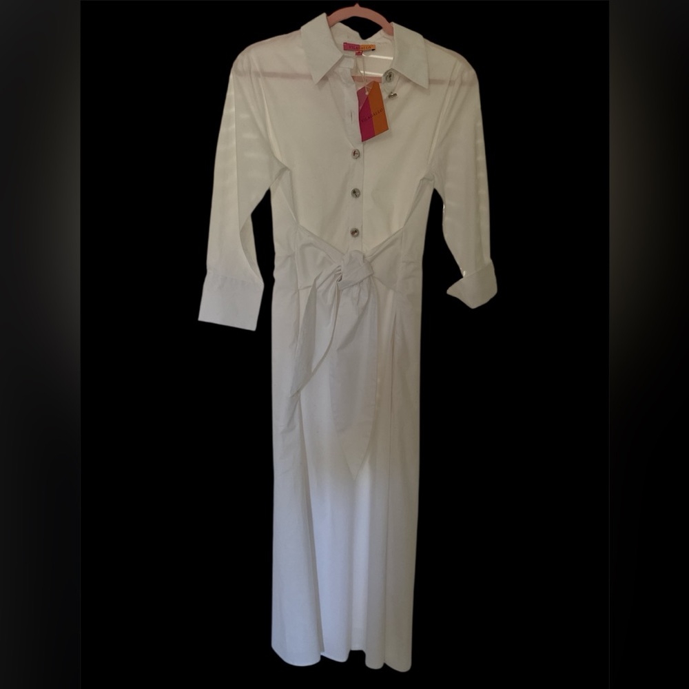Vilagallo White Maxi Dress NWT size 38